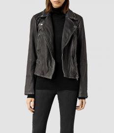 Cargo Leather Biker Jacket at All Saints