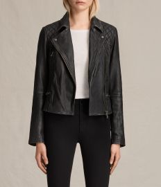 Cargo Leather Biker Jacket at All Saints