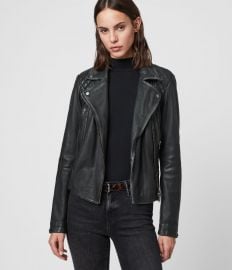 Cargo Leather Biker Jacket by All Saints at All Saints