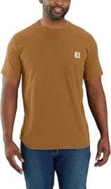Carhartt Men's Force Relaxed Fit Midweight Short-Sleeve Pocket T-Shirt at Amazon