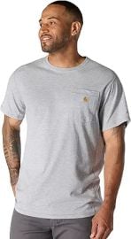 Carhartt Men's Force Relaxed Fit Midweight Short-Sleeve Pocket T-Shirt at Amazon