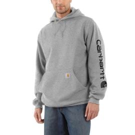 Carhartt Men\'s Gray Medium weight Fleece Long sleeve Graphic Hoodie ( L ) at Lowes