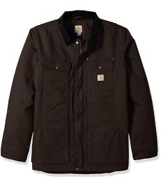 Carhartt Menx27s Full Swing Relaxed Fit Washed Duck Insulated Traditional Coat  com at Zappos