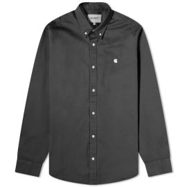 Carhartt WIP Madison Shirt Charcoal amp White END at END.