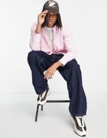 Carhartt WIP madison cord shirt in soft pink at ASOS