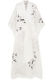 Carine Gilson - Floral-print silk-satin robe at Net A Porter