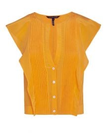 Caris Ruffle Blouse at Intermix