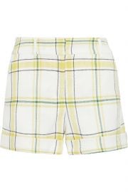 Carito checked tweed shorts at The Outnet