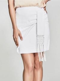 Carlita Fringe Skirt at Guess