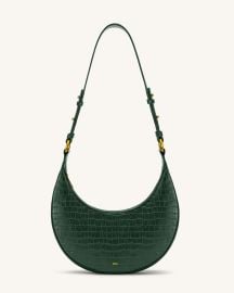 Carly Saddle Bag - Dark Green Croc JW PEI at JW Pei