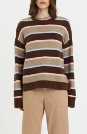 Carlyle Stripe Oversize Cotton Blend Sweater at Nordstrom