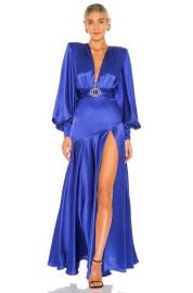 Carmen Indigo Gown at Revolve