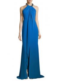 Carmen Marc Valvo - Toga Embellished Neck Gown at Saks Fifth Avenue