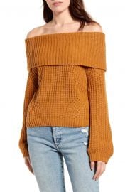 Carmichael Off the Shoulder Sweater by Lulus at Nordstrom