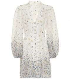 Carnaby floral linen minidress at Mytheresa