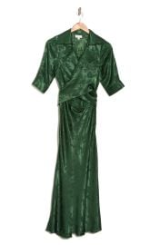 Carol Collared Faux Wrap Maxi Dress by Ronny Kobo at Nordstrom Rack