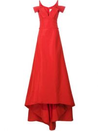 Carolina Herrera   39 Faille Ball Off-The-Shoulder V-neck  39  Dress at Farfetch