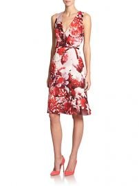 Carolina Herrera - Floral Silk Dress at Saks Fifth Avenue