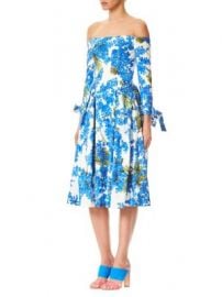 Carolina Herrera - Off-The-Shoulder Floral Dress at Saks Fifth Avenue