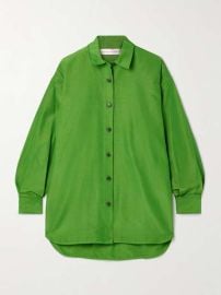 Carolina Herrera Cotton blend faille shirt at Net a Porter