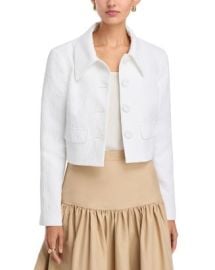 Carolina Herrera Cropped Collared Jacket Bloomingdales at Bloomingdales