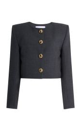 Carolina Herrera Cropped Stretch Wool Jacket at Moda Operandi