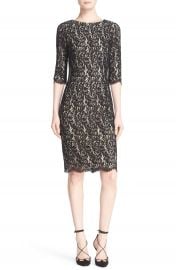 Carolina Herrera Lace Cocktail Dress at Nordstrom