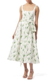 Carolina Herrera Lily of the Valley Print Sundress at Nordstrom