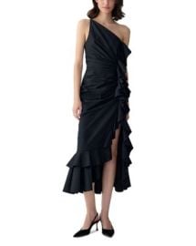 Carolina Herrera One Shoulder Ruched Midi Dress Bloomingdalex27s Women at Bloomingdales