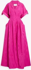 Carolina Herrera Pleated Moire Gown at The Outnet