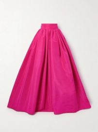 Carolina Herrera Pleated silk faille maxi skirt at Net a Porter