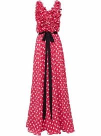 Carolina Herrera polka-dot Ruffled Dress - at Farfetch