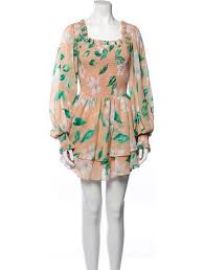 Caroline Constas Floral Print Mini Dress at The Real Real