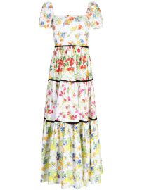 Caroline Constas Hart floral-print Dress - at Farfetch