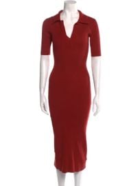 Caroline Constas V neck Midi Dress at The Real Real