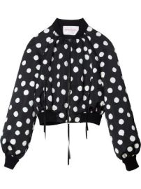 Caroline Herrera Polka dot bomber jacket at Farfetch