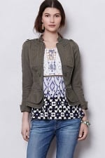 Jenna's khaki jacket at Anthropologie at Anthropologie