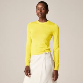 Carolyn Fitted Crewneck Sweater In Polka-dot Merino Wool For Women JCrew at J. Crew