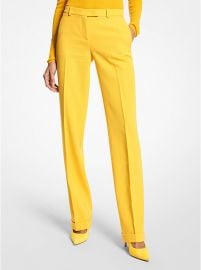 Carolyn Wool Gabardine Trousers Michael Kors at Michael Kors