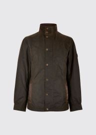 Carrickfergus Men\'s Waxed Cotton Jacket - Olive at Dubarry of Ireland