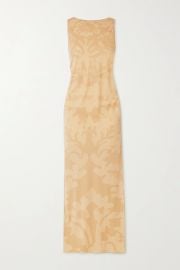 Carrie ruched printed stretch-jersey maxi dress at Net a Porter