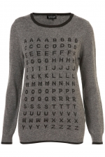 Carrie's alphabet sweater at Topshop at Topshop