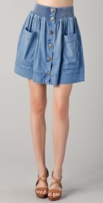 Carrie's denim skirt at Shopbop