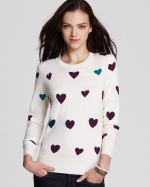 Carrie's heart sweater by French Connection at Bloomingdales