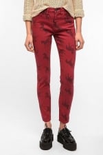 Carrie's red horse jeans at Urban Outfitters