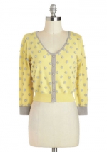 Carrie's top as a cardigan at Modcloth