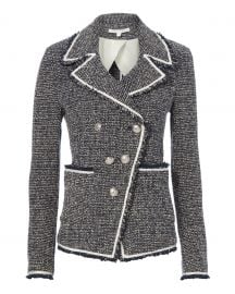 Carroll Boucle Knit Jacket Veronica Beard at Intermix