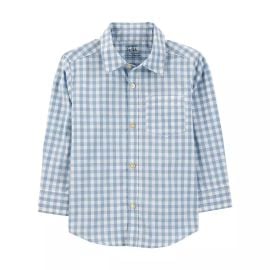 Carter s Toddler Boys Plaid Long Sleeve Button Front Shirt at Kohls