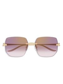 Cartier Eyewear Panthre De Cartier Sunglasses Gold at Farfetch