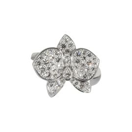 Cartier White Gold And Diamond Caresse Dx27Orchides Ring Available For Immediate Sale At Sothebys at Sotheby's